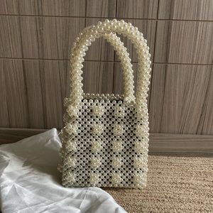 NWOT Pearl Basket Tote